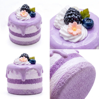 Jouet Squishy en Silicone Kawaii en Forme de Gâteau Donut, à Remontée Lente, Anti-Stress, Jouets à Presser, Modèle Promotionnel de la Marque SEEJOYOU