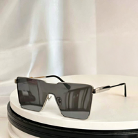Lunettes de soleil unisexes surdimensionnées vintage à monture carrée, verres PC gris dégradé, protection UV400, effet miroir