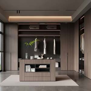 Luxury Modern Acrylic <b>Wardrobe</b> with High-End <b>Sliding</b> <b>Doors</b> Elegant Full-Custom Walk-In Closet Design for Apartments - Product Image 3