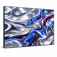 Mur vidéo LCD industriel 49 pouces avec cadre de 0,88 mm, affichage en raccordement à fonctionnement continu 24/7 pour centre de commande