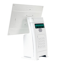Nouveau Terminal de Point de Vente Tout-en-Un pour Ordinateur à Écran Tactile, avec Imprimante 58/80mm Intégrée, pour Caisse Enregistreuse de Bureau à Écran Double ou Simple