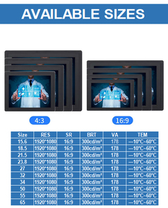 15.6 \ "-32 \" tương tác màn hình cảm ứng màn hình USB Windows <span class=keywords><strong>Android</strong></span> hệ thống IP65 Bảng điều chỉnh PC cho Windows <span class=keywords><strong>Android</strong></span> hệ thống cho tương tác - Product Image 3