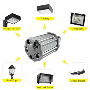 25W LED 옥수수 전구 E26 E27 E39 E40 기초 자연광 작업장 차고 창고 가로등 IP60 방수 알루미늄 Led 전구