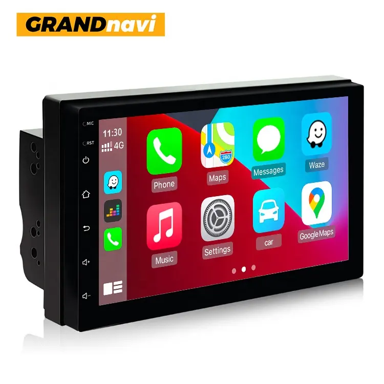 Grandnavi Car Radio Video Player IPS Touch Screen Bt 2din Audio Car Stereo 7 Inch 2 Din Car Play Android Auto 7"