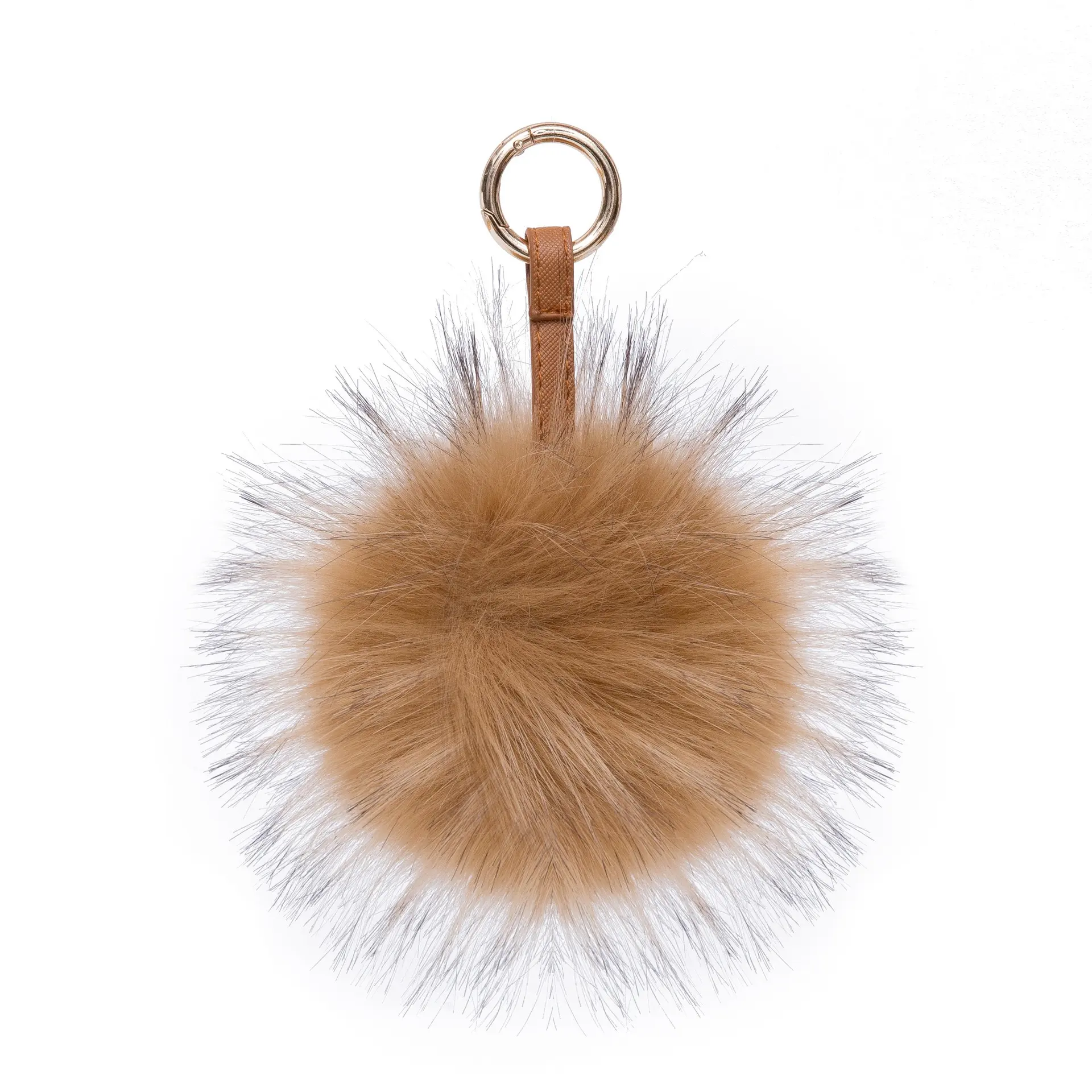 12cm 13cm 15cm Faux Raccoon Fur Pom Pom Keychain Bag Charm