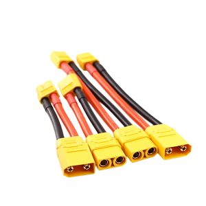 XT60กับสายอะแดปเตอร์ตัวผู้ XT90H ตัวเมียพร้อมปลอก10AWG สายซิลิโคนสายเชื่อมต่อพลังงาน RC XT60H-F XT90 XT90H-F XT60H-M - Product Image 3