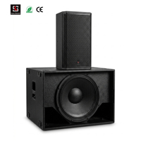 Subwoofer actif professionnel de 19 pouces, 3400W, avec DSP FIR allemand pour système audio de scène de concert en plein air