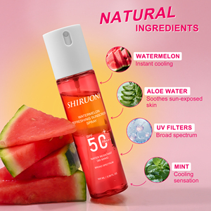<span class=keywords><strong>Protector</strong></span> <span class=keywords><strong>Solar</strong></span> en Spray Refrescante de Sandía con SPF 50, Previene <span class=keywords><strong>el</strong></span> <span class=keywords><strong>Bronceado</strong></span> y Enfría la Piel al Instante, Marca Privada OEM - Product Image 4