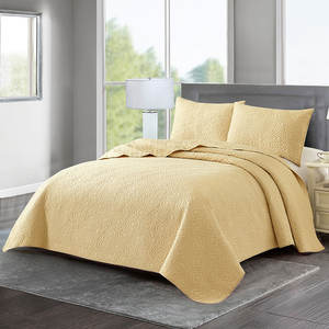 Juego de colcha de color sólido al por mayor, edredón bordado ultrasónico, juego de <span class=keywords><strong>cama</strong></span> de tres piezas, fundas de <span class=keywords><strong>cama</strong></span>, juego de <span class=keywords><strong>cama</strong></span> - Product Image 4