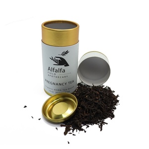 Tubo de Papel Personalizable de Cartón Kraft Reciclado con Lámina de Aluminio en el Interior, Apto para Alimentos, Reciclable, Diseño para Envasado de Té - Product Image 4