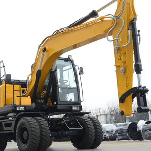 <b>Earth</b> <b>Moving</b> SY155W 15ton Construction <b>Machinery</b> Small Mini Wheel Excavator - Product Image 2