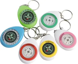 Promotional compass keychain gift compass plastic compass