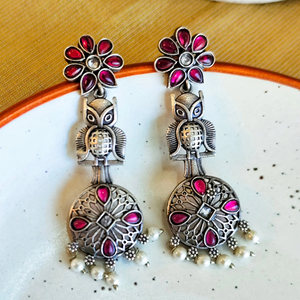 Pendientes Colgantes para Mujer, Material de Latón, Uso Casual, Oficina y Eventos, Hechos a Mano, Étnicos de la India, Venta al por Mayor - Product Image 1