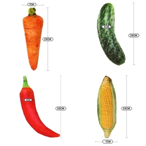 Jouet créatif pour chiot en peluche écologique anti-morsure, simulation de légume, en forme de couteau à viande, jouet à mâcher couineur pour chien - Product Image 6