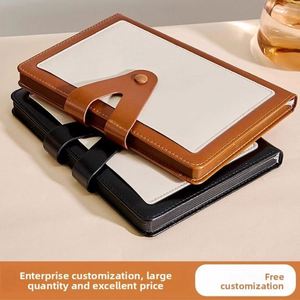 Hand-drawn Printed Imitation Leather <b>A5</b> Notebook with 100 Sheets for College Students and Business Office Meetings-Gift <b>Notepad</b> - Product Image 5