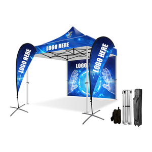 Carpa para Ferias Comerciales <span class=keywords><strong>de</strong></span> Fácil Montaje, Gazebo <span class=keywords><strong>de</strong></span> 3x3m con Logotipo Personalizado, Carpa Retráctil Económica para Grandes Eventos al Aire Libre, 10x10 pies - Product Image 2