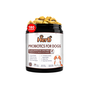 เม็ดเคี้ยวเนื้อนุ่มโปรไบโอติกสำหรับสุนัขเพื่อสุขภาพลำไส้และสนับสนุนภูมิคุ้มกันการดูดซึมอย่างรวดเร็ว-อาหารเสริมดูแลสุขภาพสัตว์เลี้ยง - Product Image 1