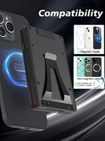 Dompet kartu aluminium Magsafe model baru dengan tempat kartu magnetis iPhone cocok untuk memegang kartu kredit