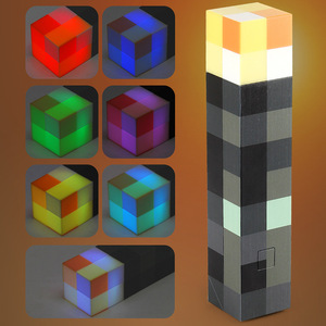 Lámpara <span class=keywords><strong>de</strong></span> Noche Recargable con Forma <span class=keywords><strong>de</strong></span> Linterna Pixelada, Periférico <span class=keywords><strong>de</strong></span> Juego My Magnetic World, Lámpara <span class=keywords><strong>de</strong></span> Minería, Lámpara <span class=keywords><strong>de</strong></span> Diamante, Adorno, Linterna MC - Product Image 5