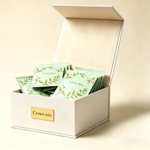 Manufacture Eco Friendly Custom Snack Tea <b>Leaf</b> Bags Packaging Rigid Paperboard Magnetic Gift Food Grade Green Tea <b>Paper</b> Box - Product Image 3