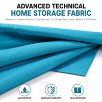 Tissu Oxford en polyester jacquard enduit de PU résistant et imperméable 200D pour sacs de rangement, boîtes de rangement et paniers à linge