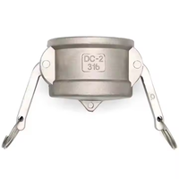 Bouchon anti-poussière en acier inoxydable sanitaire de type Camlock et capuchon anti-poussière DC 1 pouce 2 pouces 3 pouces