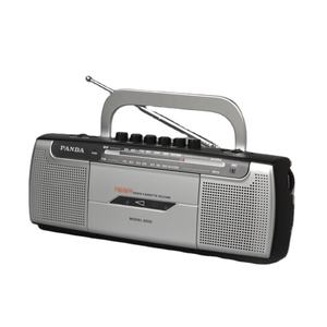 Radio Portátil con Auriculares, Radio Retro Electrónica de Moda, Grabadora de Casetes, Radio AM FM, Grabadoras y Reproductores de Casetes Marca Panda - Product Image 1