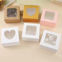 Fête d'anniversaire Mariage Chocolat Biscuit Bonbons Pâtisserie Dessert Emballage Cadeau Boîte en Carton avec Fenêtre Transparente