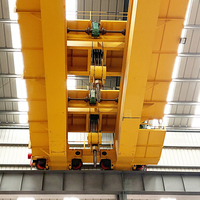 Grue à pont à double poutre 40t pour atelier avec alarme de surcharge à faible usure