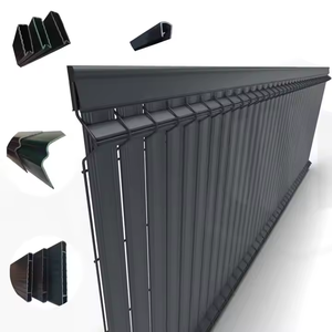 Panneaux de clôture de jardin à bande verticale anti-UV 3D Privacy Lattes de confidentialité en PVC <span class=keywords><strong>rigide</strong></span> Clôture de <span class=keywords><strong>panneau</strong></span> de 1.53x2.5m avec lattes de confidentialité - Product Image 3