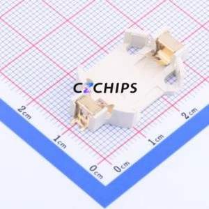 BS-06-B4AA015 Button & Strip Battery Connector SMD Connector Battery Holder CR2032 Phosphor Bronze - Product Image 1