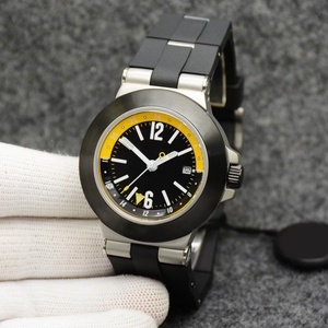 Montre automatique de luxe en aluminium pour homme, montre sport avec affichage double heure 24H et bracelet en caoutchouc - Product Image 4