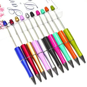 Jolis stylos à bille décoratifs personnalisés, en plastique, vente en gros, 12 pièces, pour bricolage, stylos avec diamant