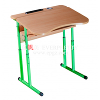Ensemble scolaire individuel de haute qualité mobilier scolaire siège unique chaise de bureau d'étudiant chaise de salle de classe et bureau
