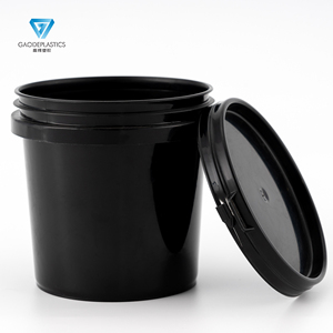 1L Đen PP nhựa thực phẩm Jar với Snap nắp dễ dàng-mở <span class=keywords><strong>container</strong></span> cho bột và thực phẩm lạnh lưu trữ - Product Image 1