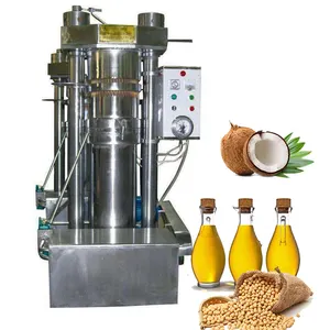 Venta caliente Industrial hidráulico girasol calabaza semilla Palma máquina de prensa de aceite frío