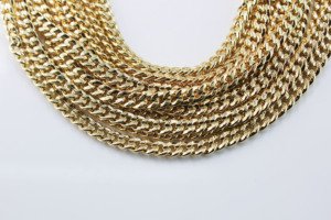 Chaînes cubaines rondes couleur champagne <span class=keywords><strong>or</strong></span>, unisexe, 60x0.55cm, originales, offre spéciale, bijoux tendance - Product Image 6