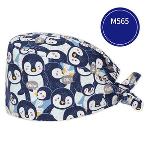 Sevimli Baskılı Cerrahi Şapka, Saf Pamuklu Ameliyathane Şapkası, İlkbahar ve Yaz Hemşire Şapkası - Product Image 2