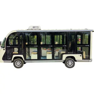 Small Bus Electric Wholesale 11 Seats Small Electric City Sightseeing Bus Electric Tour Car For Sale