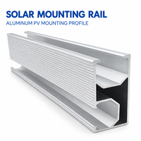 Rail de montage solaire 6m 24m 36m 48m pour panneaux solaires bifaciaux 720W, système photovoltaïque pour toit métallique