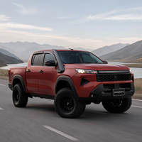 Snorkel de voiture tout-terrain noir mat texturé pour Toyota Hilux Travo 2025 2026 4x4, gât de ventilation robuste pour la navigation aquatique, accessoires 4x4