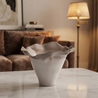 Cuenco de Cerámica Decorativo de Lujo para Chocolate, Centro de Mesa Nórdico, Jarrón de Cerámica Esmaltada para Decoración del Hogar y Fiestas, Directo de Fábrica