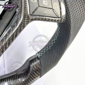 Volante de Fibra de Carbono Personalizado para Automóvil, <span class=keywords><strong>Precio</strong></span> Neto para Benz Clase A W175 E350 <span class=keywords><strong>C63</strong></span> W204 E63 Cls63 Slk55 AMG 2012-2015, <span class=keywords><strong>Mercedes</strong></span> 2013 - Product Image 2