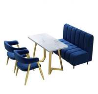 Mobilier de Restaurant Très Vendu : Table et Chaise de Salle à Manger Luxe Léger pour Café, Canapé Banquette pour Restaurant de Desserts