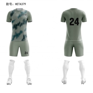 Wholesale Customized Football Jersey Wear Quick Dry Soccer Jersey Set Sublimated Printing Soccer Wear for Kids Custom Jersey - Product Image 2