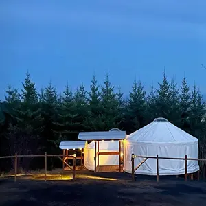 Equipo de camping para exteriores, casas de yurta mongol modernas, a la venta