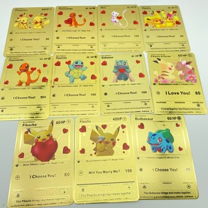 Cartes à collectionner Pikachu V et Pikachu GX de Deadpool, holographiques dorées, jouets promotionnels - Product Image 5