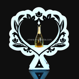 Custom <b>LED</b> Heart-Shaped Wine Bottle Presenter, Luminous <b>Tree</b>-Style Holder for Nightclub VIP Service - Product Image 4