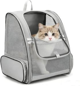 Factory Direct Classic Eco-Friendly <b>Pet</b> <b>Carrier</b> <b>Backpack</b> Breathable Oxford Mesh with Zipper Solid Pattern for Cats and Dogs - Product Image 1