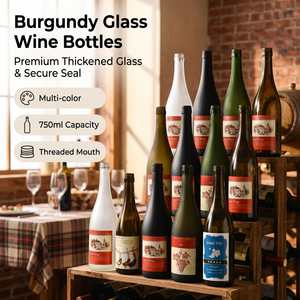 Bouteille en verre transparente, bouteille à vin, prix de gros, haute qualité, <span class=keywords><strong>Bordeaux</strong></span>, sur mesure, fabriqué en Chine - Product Image 2